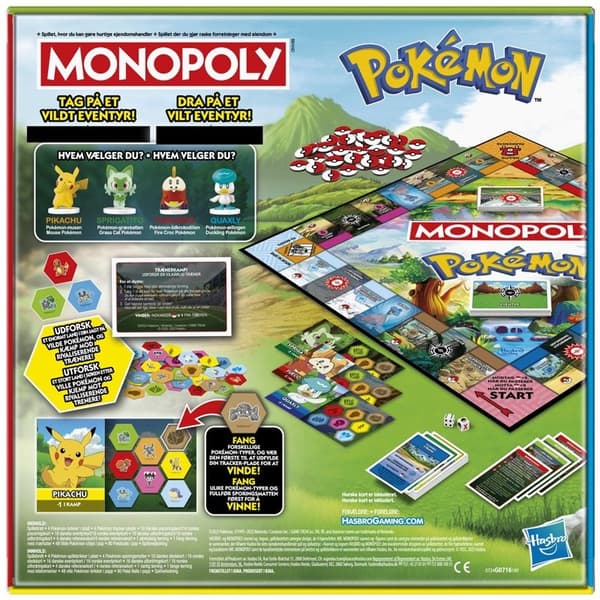 HASBRO Brädspel Monopoly Pokemon (NO/DK)