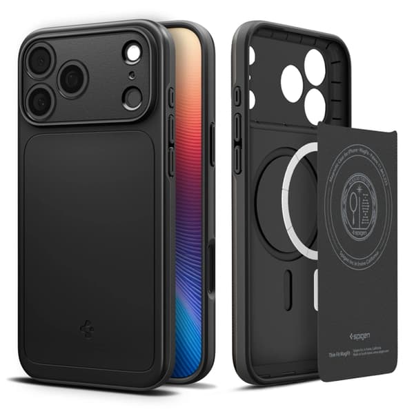 Spigen telefontaske til iPhone 17 Pro Magsafe Thin Fit - Sort
