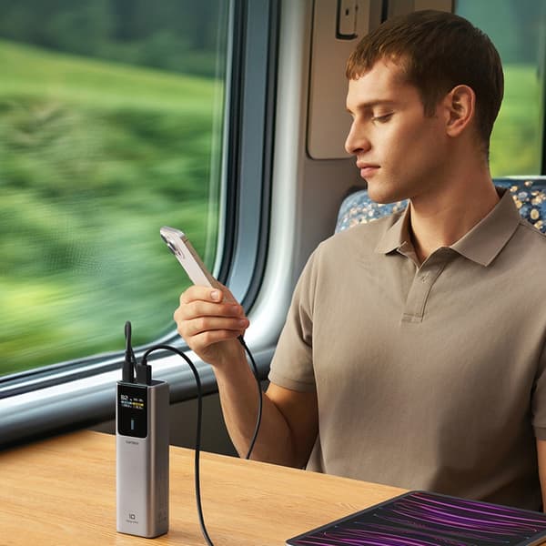 Cuktech Powerbank 10000mAh 150W USB-C USB-A - Grå