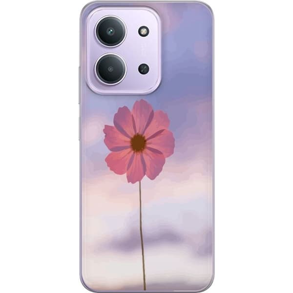 Mobilskal till Xiaomi Redmi 15C med Rosa blomma