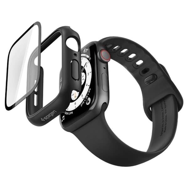 Spigen Cover Til Apple Watch (44mm) Thin Fit 360 - Sort