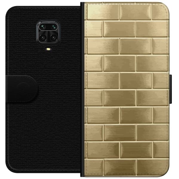 Pung Taske til Xiaomi Redmi Note 9S med gyldne mursten
