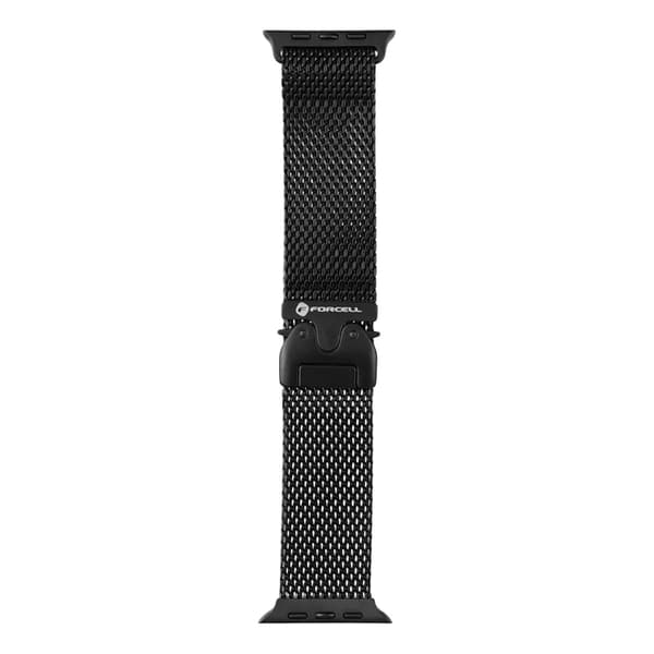 Forcell Apple Watch (38/40/41) Armbånd Rustfrit Stål - Sort
