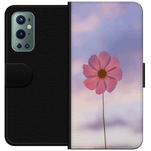 Plånboksfodral till OnePlus 9 Pro med Rosa blomma