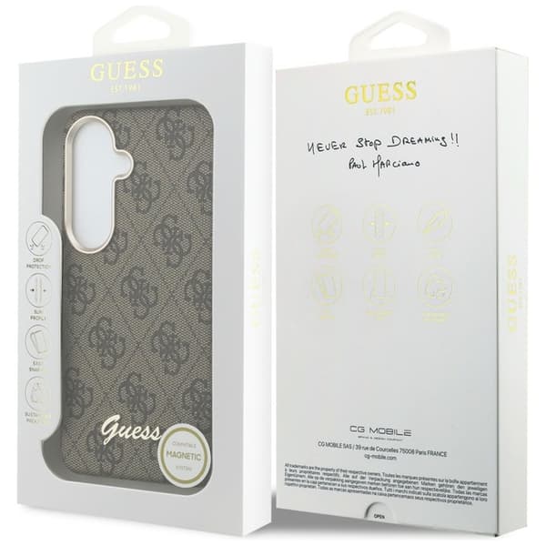Guess Mobilskal För Galaxy S26 MagSafe 4G Script - Brun