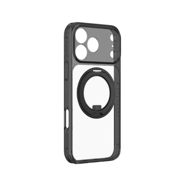 AmazingThing Mobilcover Til iPhone 18 Pro/17 Pro Magsafe Rotating Ring - Sort