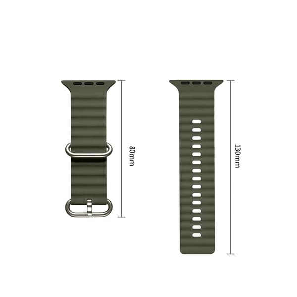 Tech-Protect Rem Til Apple Watch (44/45/46/49mm) Icon Pro - Militær Grøn