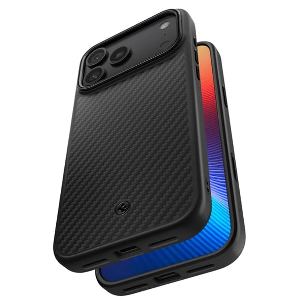 Spigen Telefontaske til iPhone 17 Pro Magsafe Enzo Aramid - Sort