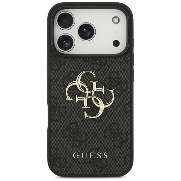 Guess Telefontaske til iPhone 17 Pro 4G Stort Logo - Sort