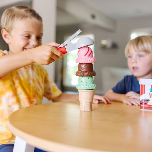 MND Lelu Scoop & Stack Ice Cream Cone Playset