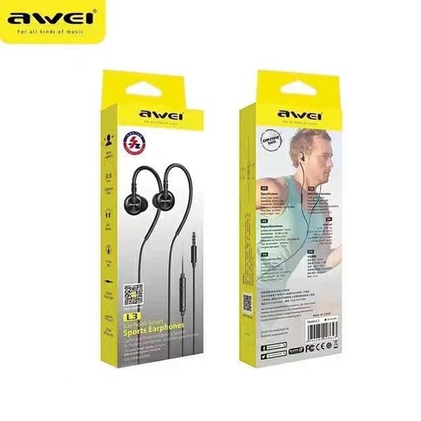 AWEI L3 Hovedtelefoner Stereo 3.5mm - Sort