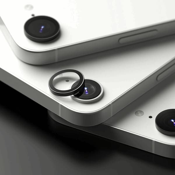 Ringke [2-Pack] iPhone 16e Härdat Glas Kameraskydd Ram