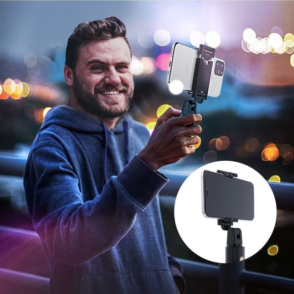 Combo Bluetooth Selfiestick med Stativ - Svart