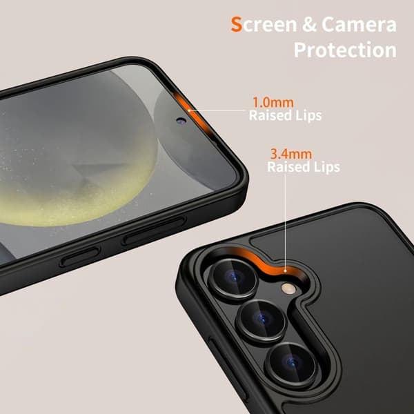 Tech-Protect Telefontaske til Galaxy S25 FE Magmat - Mat Sort