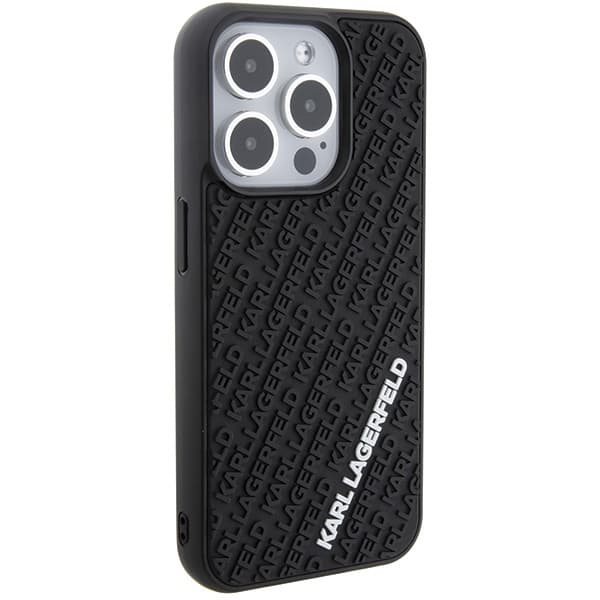 Karl Lagerfeld iPhone 15 Pro Etui MagSafe 3D Gummi Multi Sort
