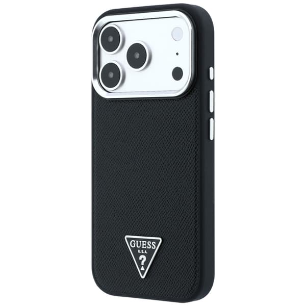 Guess Mobilcover til iPhone 18 Pro Max/17 Pro Max Magsafe Grained Triangle Logo