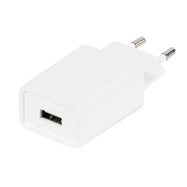 Vivanco 1xUSB-A Hjem-/rejselader 2.4A Hvid