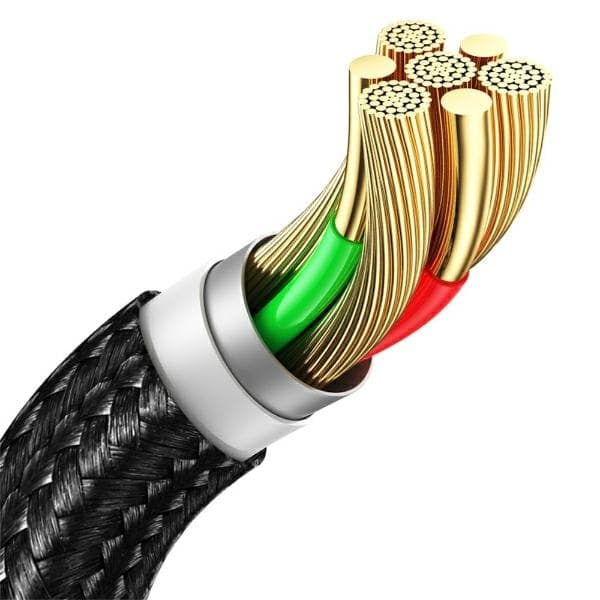 USAMS SET Kabel USB — USB-C 3A 1.2m (US-SJ718) - Stålgrå