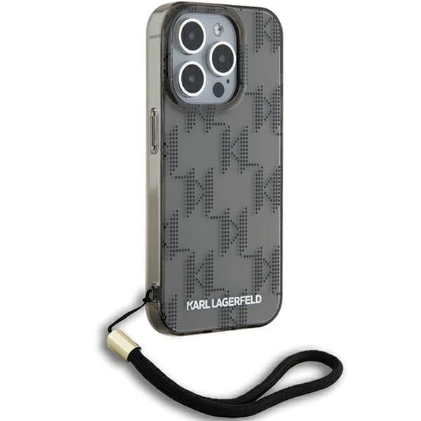 Karl Lagerfeld iPhone 15 Pro Max Skal MagSafe IML Mono KL Pattern