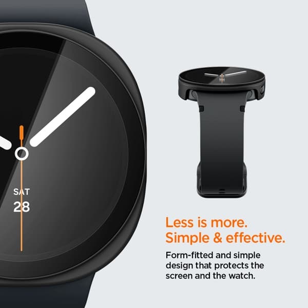 Spigen Cover Til Galaxy Watch 8/9 (40mm) Thin Fit - Sort