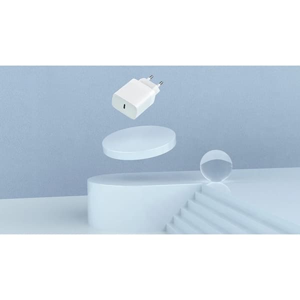 Gear Snabbladdare 220V 1xUSB-C PD/PPS 30W + Kabel USB-C - Vit