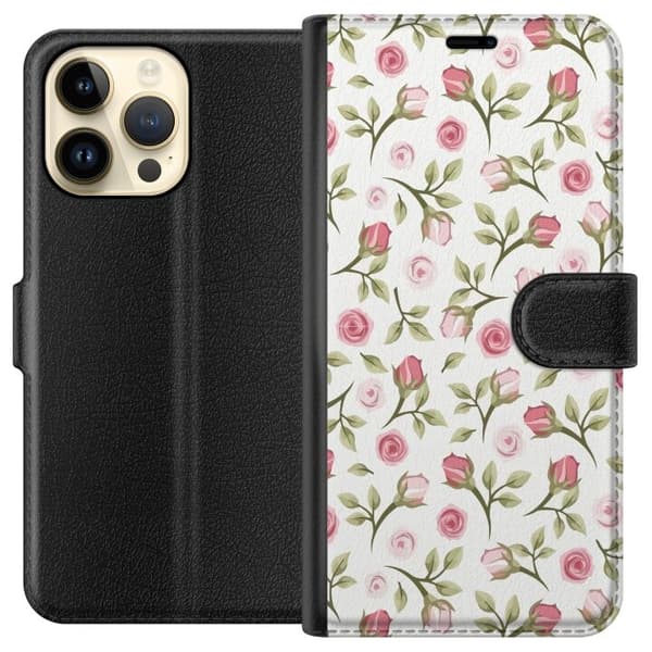 Pung Taske til Apple iPhone 15 Pro Max med Blomster