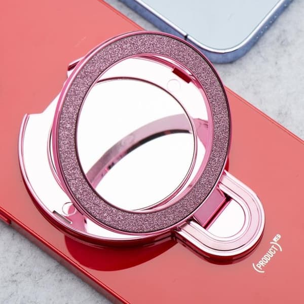 Mobiltelefonstativ CIRCLE MIRROR Stick-on - Pink