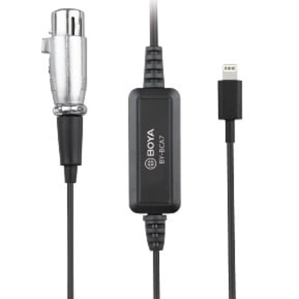 BOYA Mikrofonadapter Lightning - XLR BY-BCA7 Han - Kvinde