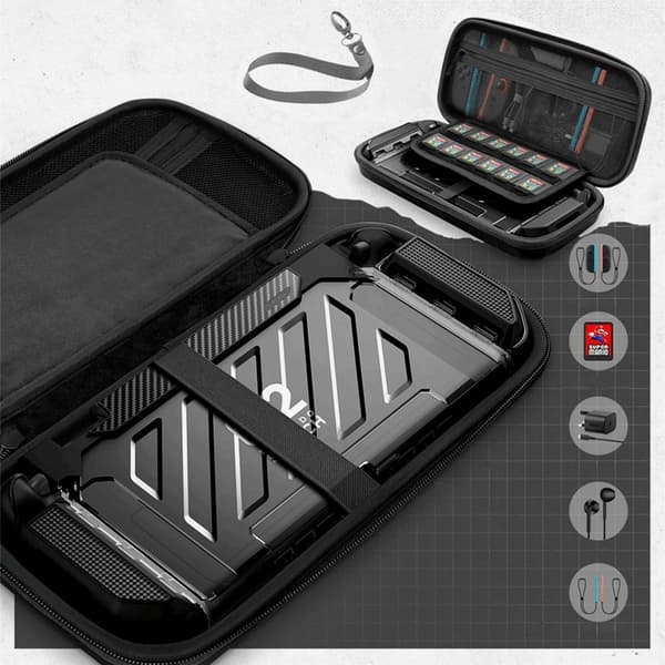 SupCase Nintendo Switch 2 Taske Bæreplus - Sort