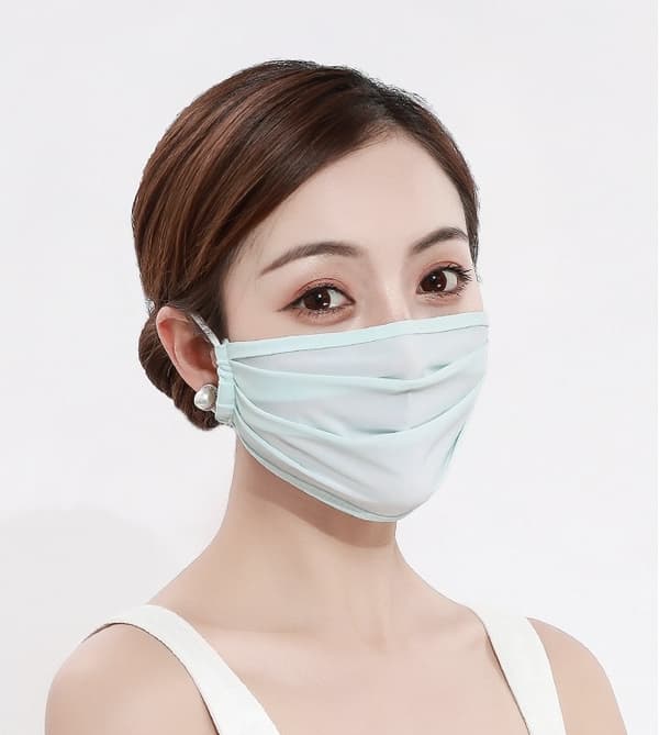 Silk Tvättbar mask – Munskydd Skyddsmask Blå