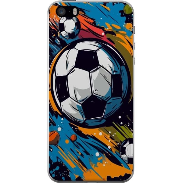 Telefontaske til Apple iPhone SE (2016) med fodbolde