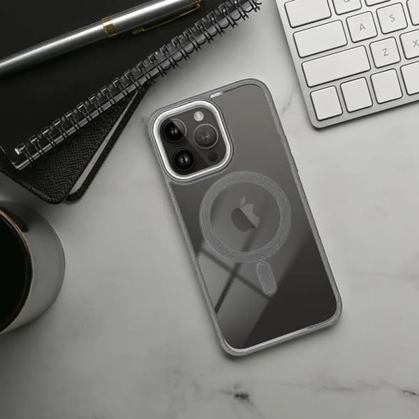Mobilskal till iPhone 17 MagSafe Color Edge - Titanium Grå