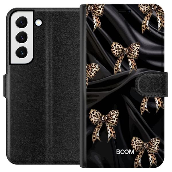 Plånboksfodral till Samsung Galaxy S22 5G med Leopard Bow