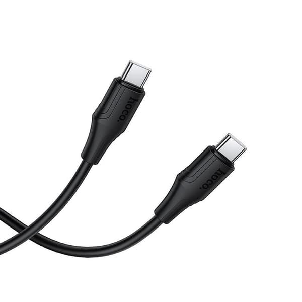HOCO USB-C til USB-C 60W Kabel 1m 3A Silikone X124 - Sort
