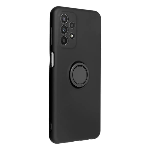 Telefontaske til Galaxy A26 5G silikone ring - sort