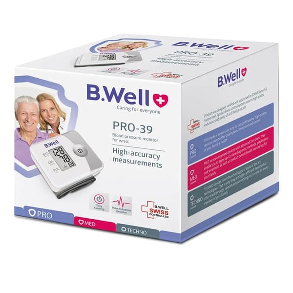 B.WELL Blodtrycksmätare Pro-39 Handled Ett Mem