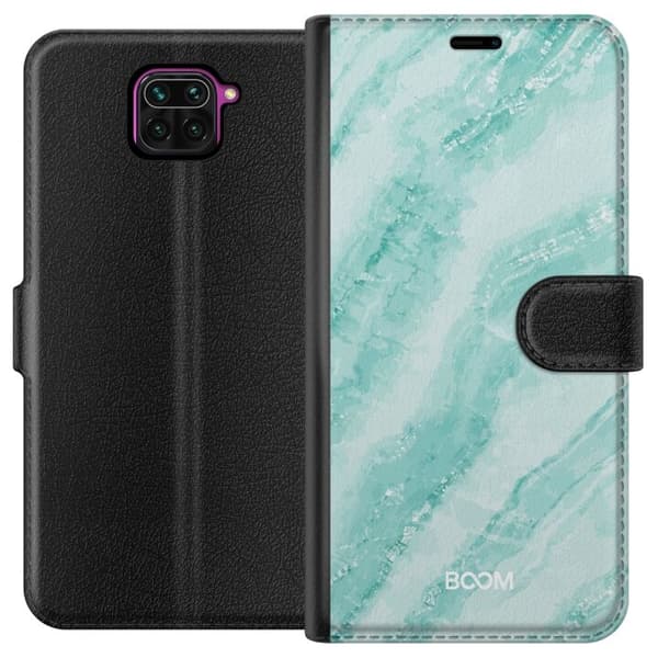 Pung Taske til Xiaomi Redmi Note 9 med Mint Marmor