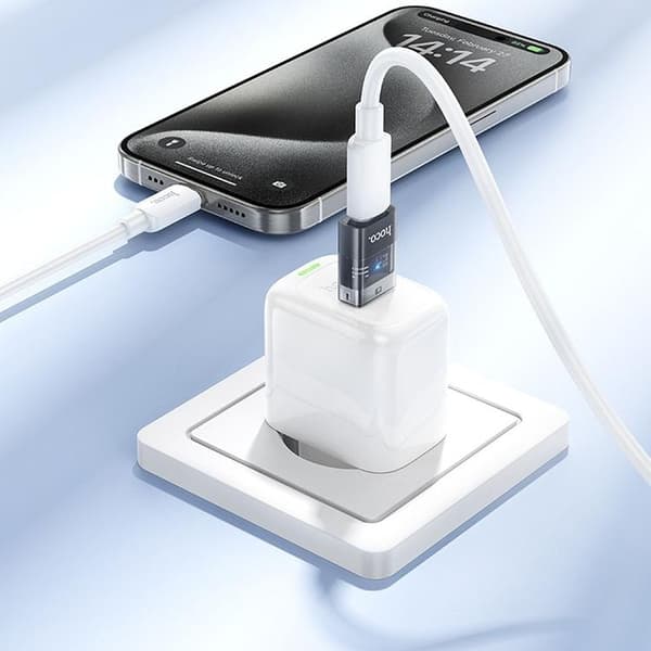 Hoco USB-A Till USB-C Adapter UA36C - Svart
