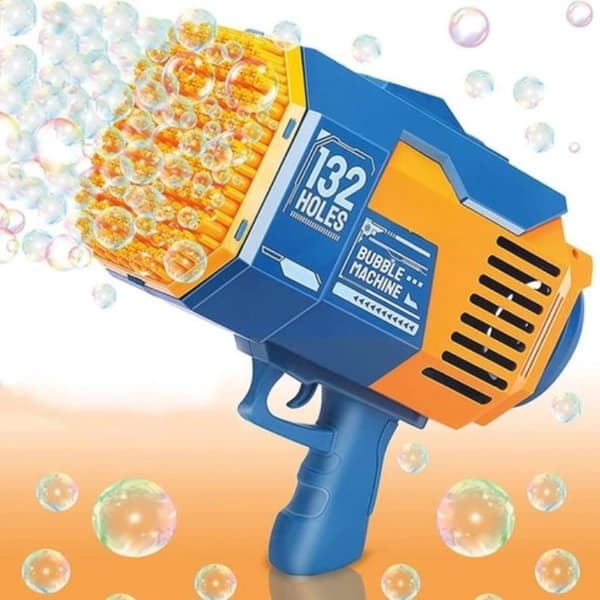 Bazooka Bubble® Blå Raketformad Bubbelmaskin för Barn