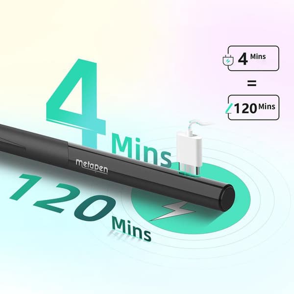 Metapen Stylus-kynä iPad D1:lle - Musta