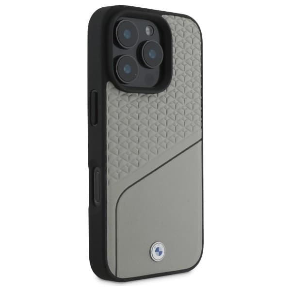 BMW-puhelinkotelo iPhone 16 Pro MagSafe Textured Line - Harmaa