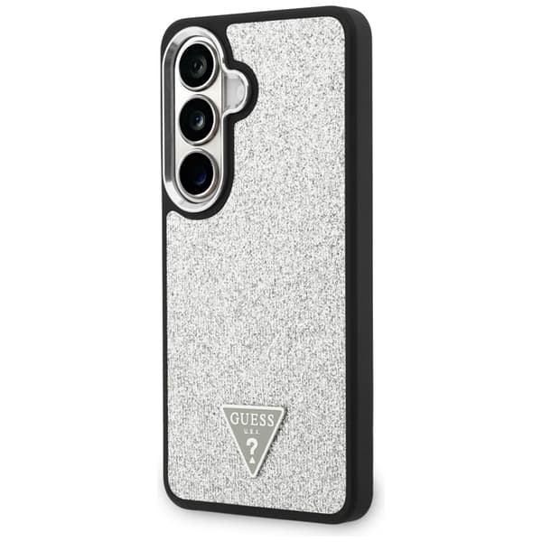 Guess Mobilskal För Galaxy S26 MagSafe Fixed Glitter Triangle - Silver