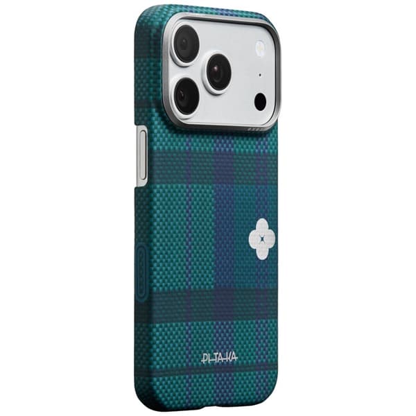 PITAKA Mobilskal För iPhone 17 Pro Magsafe Flora in Grid Edge - Forest Dawn