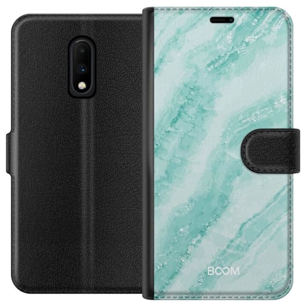 Plånboksfodral till OnePlus 7 med Mint Marble