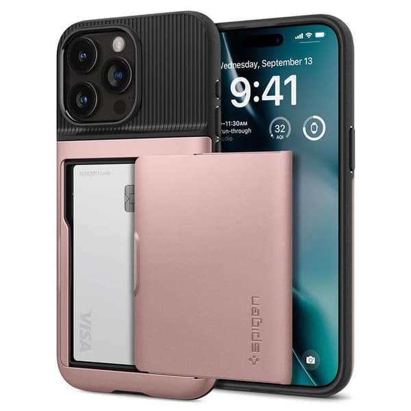 Spigen Mobilskal till iPhone 15 Pro Max Slim Armor CS - Rosa