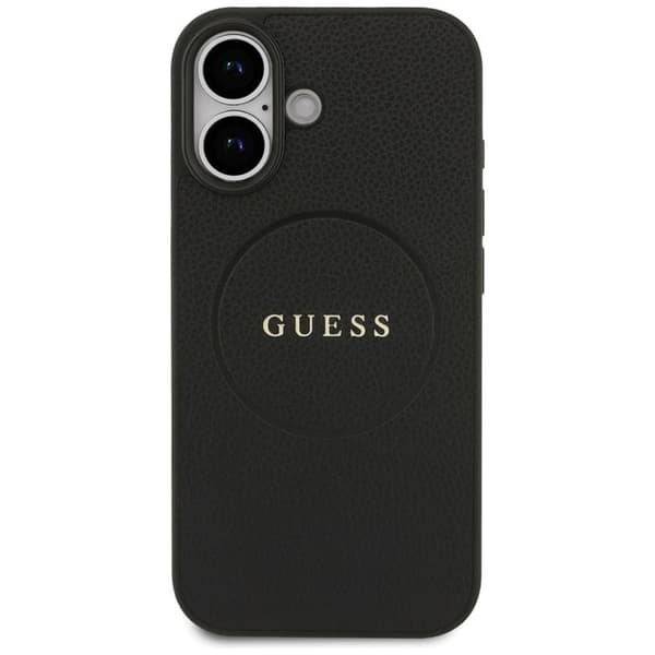 Guess Telefontaske til iPhone 17 MagSafe Kornet Ring - Sort