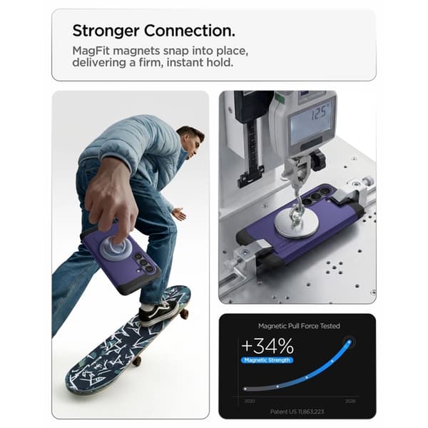 Spigen Mobilskal För Galaxy S26 MagSafe Tough Armor - Ash Violet