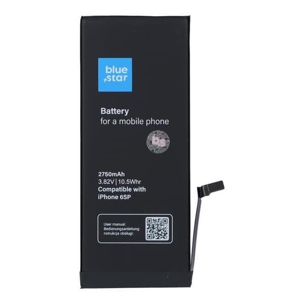 Blå stjerne iPhone 6S Plus batteri HQ 2750 mAh