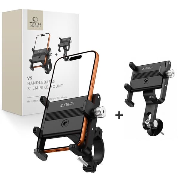 Tech-Protect Mobilholder Til Cykel Styr - Sort