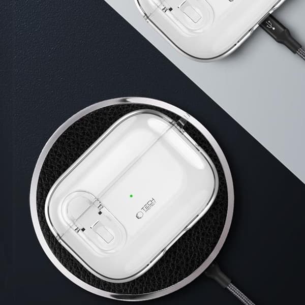 Tech-Protect Apple Airpods Pro 1/2 Skal Slim Hook - Clear